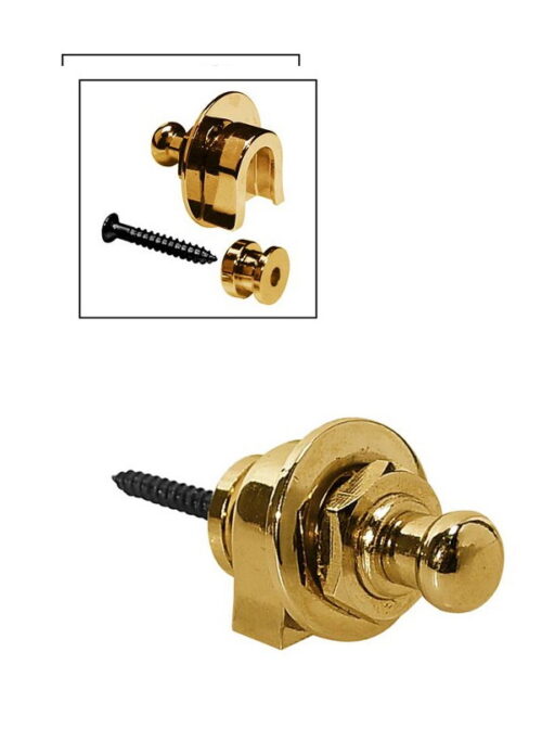 Boston BSL-20-GD Attacchi straplock per tracolla per chitarra e basso 2 pz