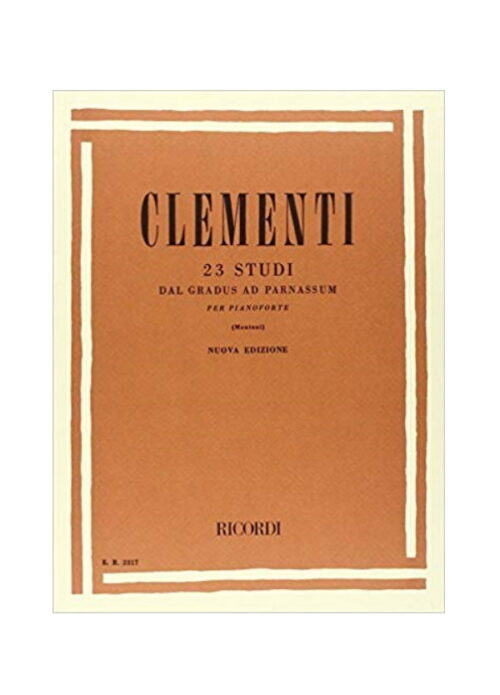 Clementi 23 studi dal Gradus Ad Parnassum Ricordi er2317