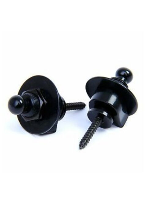 Boston BSL-20-Bk Attacchi straplock per tracolla per chitarra e basso nero satinato