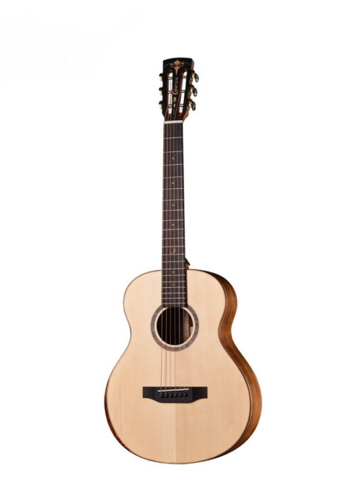 Crafter mino koa chitarra acustica elettrificata scalatura ridotta