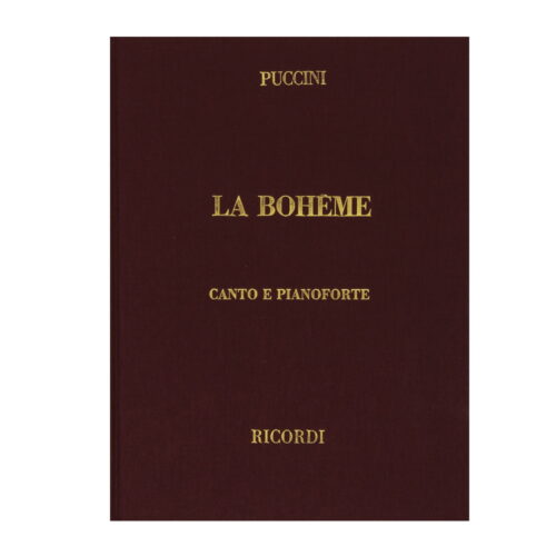 Puccini La Boheme per canto e pianoforte edizioni Ricordi rilegata
