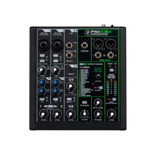 Mixer 6 canali Mackie profx6 v3 con effetti