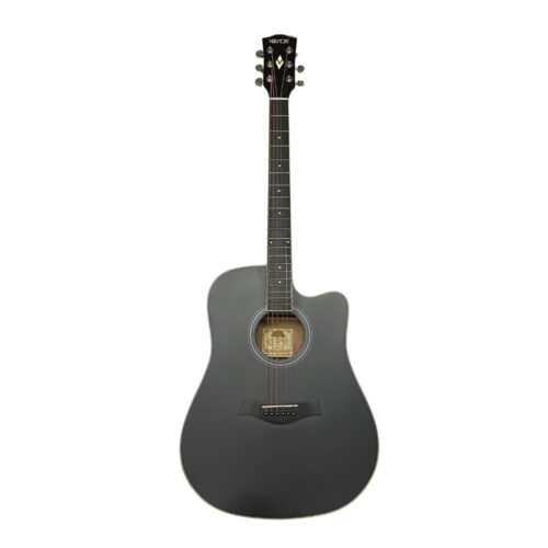 Chitarra acustica elettrificata Vermont D100CE nero satinata cutaway
