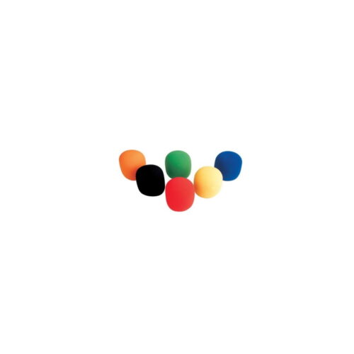 Proel WS6 Set di 6 coperture antisoffio universali in spugna per microfono colorate