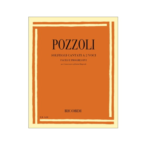 Pozzoli solfeggi cantati a 2 voci facili e progressivi ed. Ricordi er2428