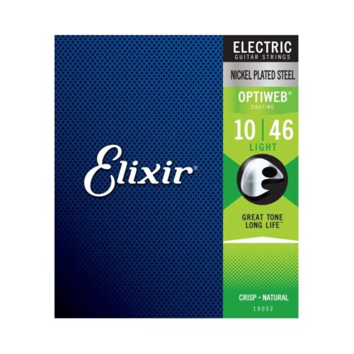 CORDE PER CHITARRA ELETTRICA ELIXIR 19052 ELECTRIC NICKEL PLATED STEEL OPTIWEB
