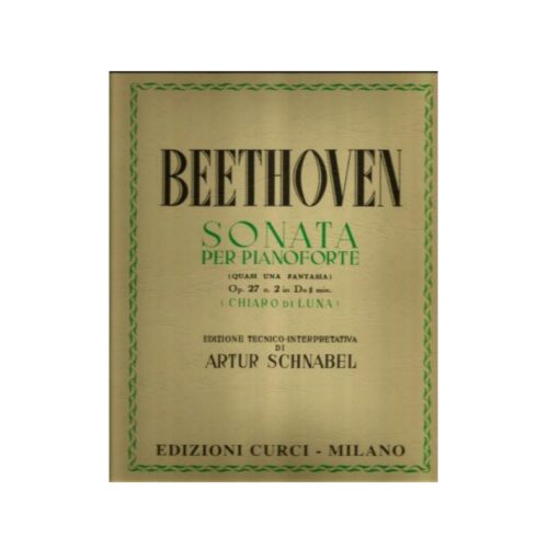 Beethoven Sonata op. 27, n. 2 "Al chiaro di luna" Ed. Curci Ec4988