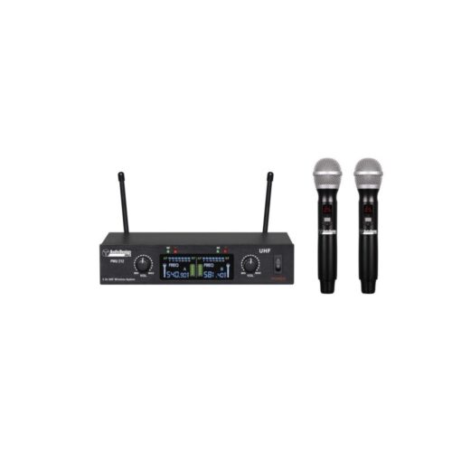 RADIOMICROFONO DOPPIO PALMARE AUDIO DESIGN PRO PMU 212