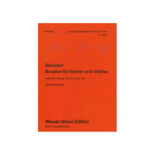 SCHUBERT SONATAS FOR VIOLIN & PIANO WIENER URTEXT EDITION