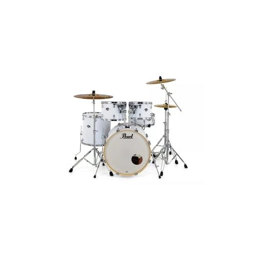 PEARL EXX725BR/C735 Export with Hardware/Cymbals Matte White