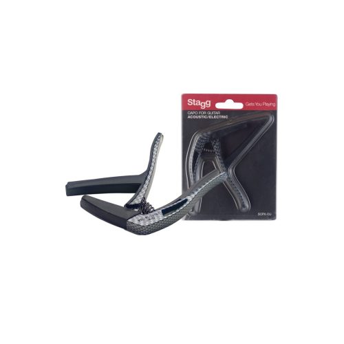 Capotasto per acustica/elettrica carbon fiber STAGG