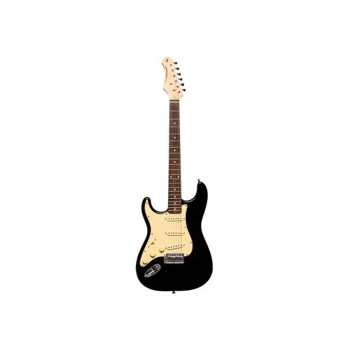 Chitarra elettrica STAGG S Style mancina nera