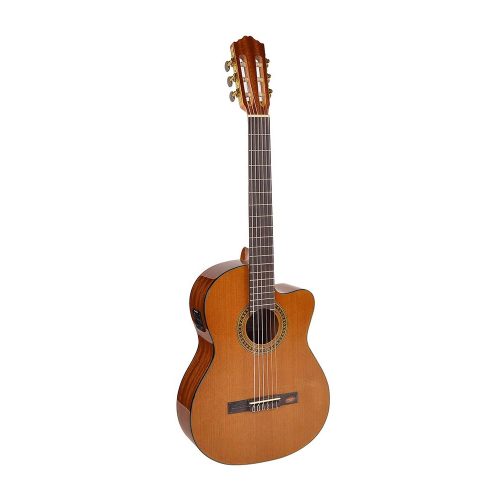 Chitarra classica amplificata a spalla mancante Salvador Cortez CC-10CE