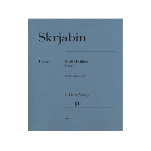 SKRJABIN 12 STUDI OP. 8 URTEXT HENLE VERLAG HN1486