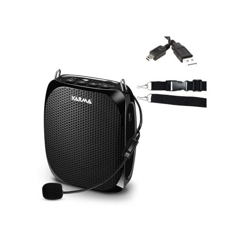 Amplificatore Diffusore Portatile/Microfono ad Archetto 20W Max Karaoke