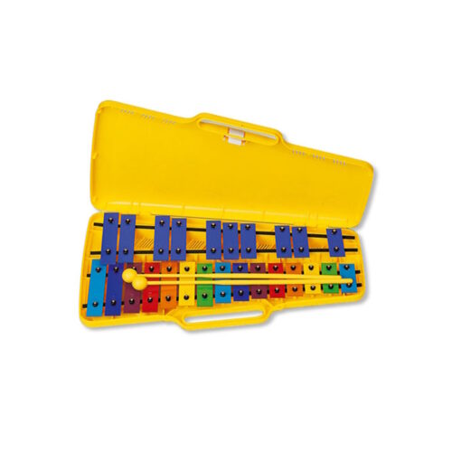 Metallofono Glockenspiel Cromatico 25 Piastre Colorate ANGEL AG25N3